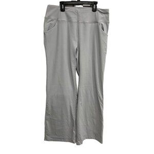 Iuga Womens Wide Leg Yoga Pants Gray Sz XXL